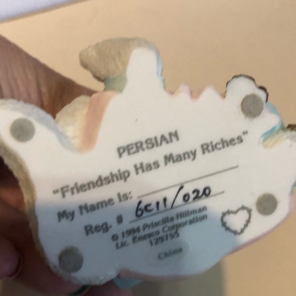 Vintage 1994 Persian calico kittens figure - Picture 8 of 8